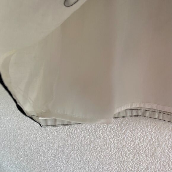 Camille le‎ Vie Linen Black And White A Line Embroidered Skirt Womens Size 8 - Picture 9 of 13